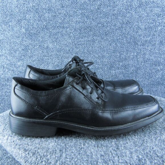 Bostonian Flexlite Men Derby Oxfords Shoes Size 8 Medium Black Leather Lace Up - Picture 4 of 10